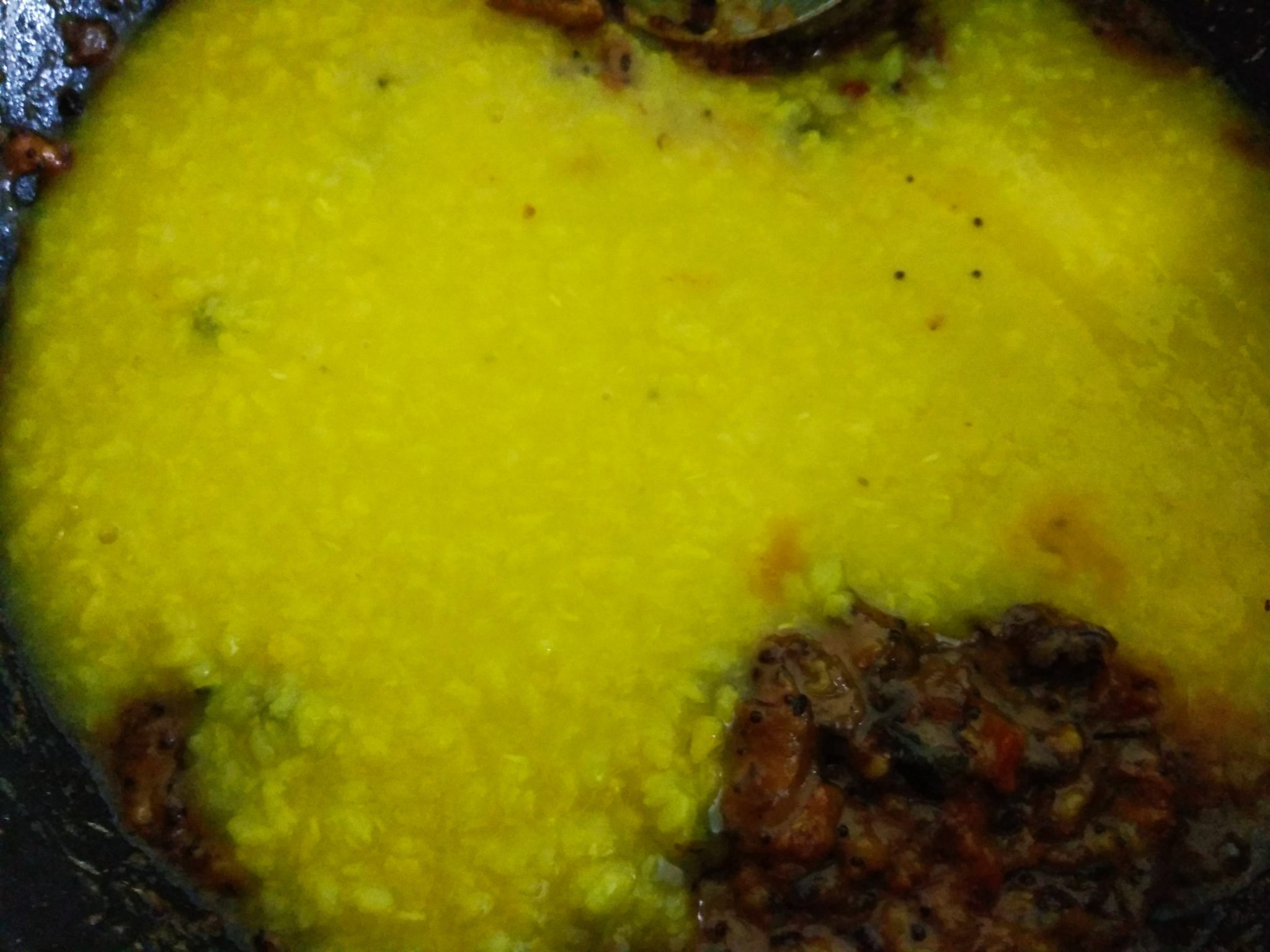 Dal in mushy tomato mixture