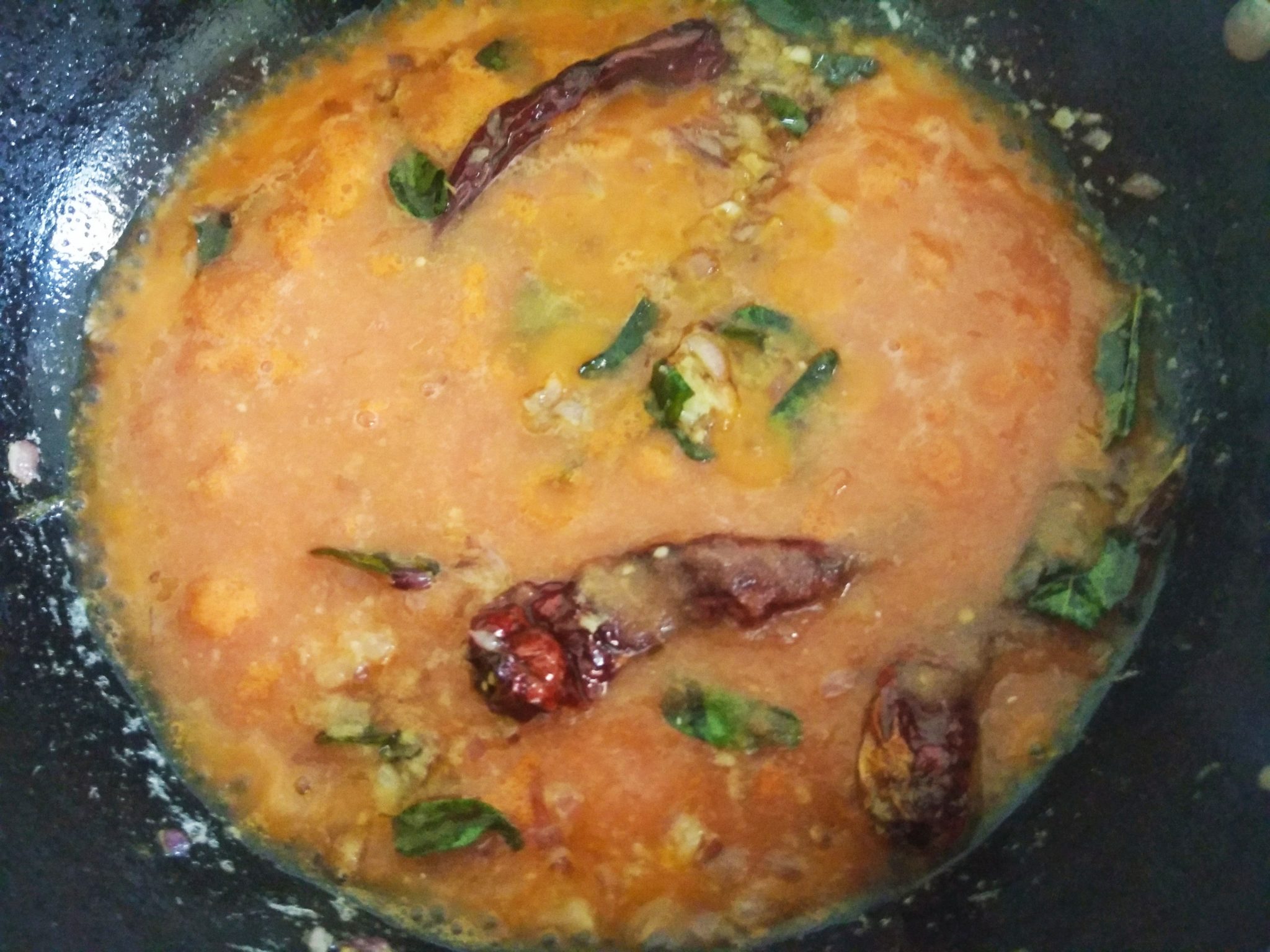 Add tomato puree and turmeric powder