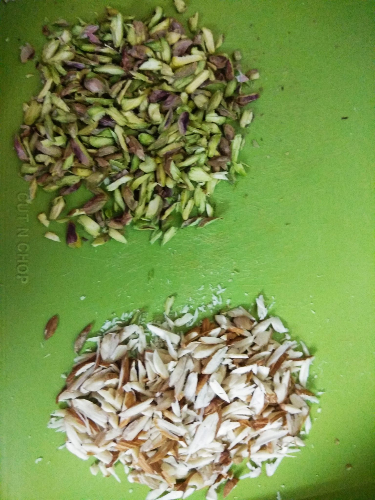 Chopped Almonds and Pistachios