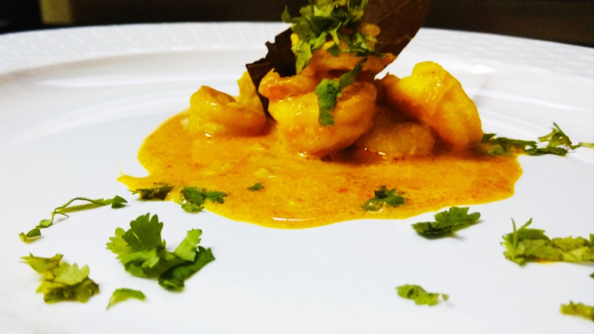 malai prawn curry