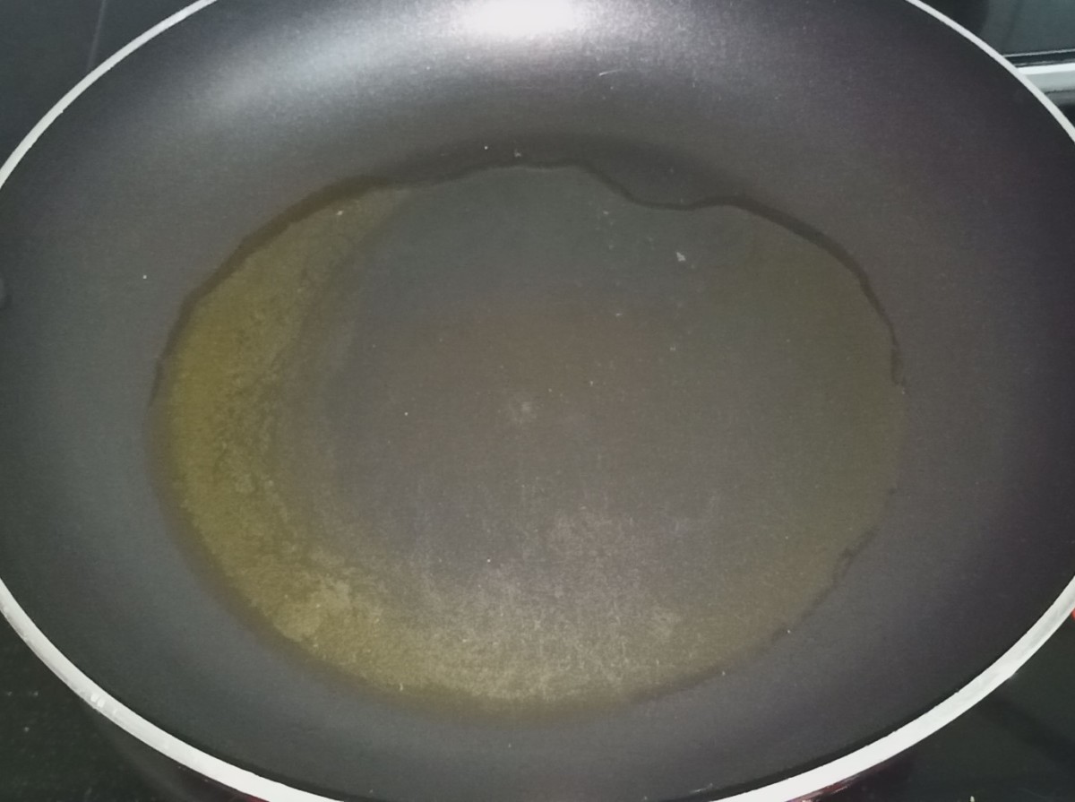 Heat oil in a pan