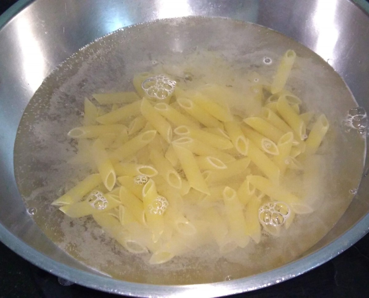 Add pasta to boiling water