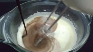 Add chocolate mixture