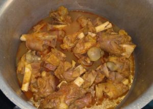 Cooked Mutton bones