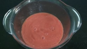 Puree the tomatoes while preparing homemade tomato soup