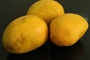 take 3 Alphonso mangoes